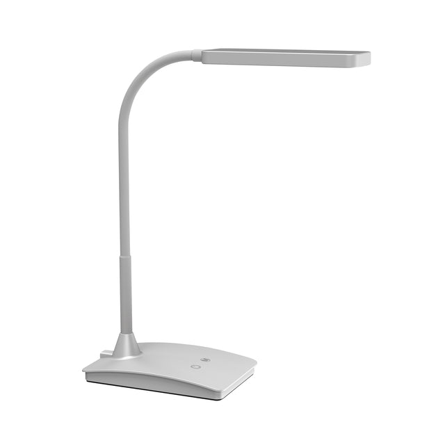 Maul - pearly bureaulamp, LED, op voet, color vario, dimbaar, zilver