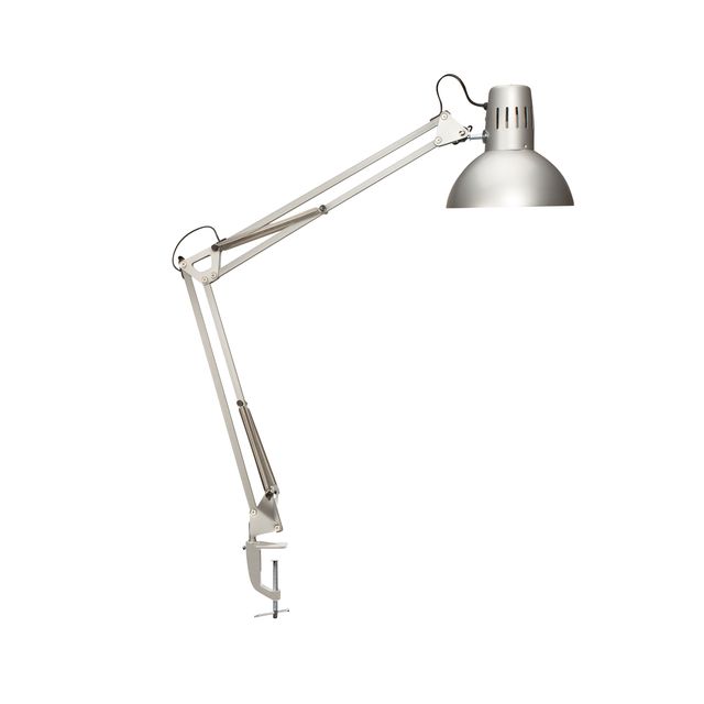 MAUL - Lampe de bureau Pince de table d'étude sans lampe LED E27 argent