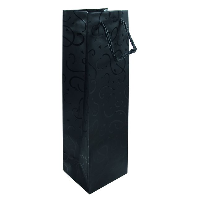 IEZZY - Bolsa de transporte con cordón botella (vino) 9x10x33cm papel Celebration 20uds
