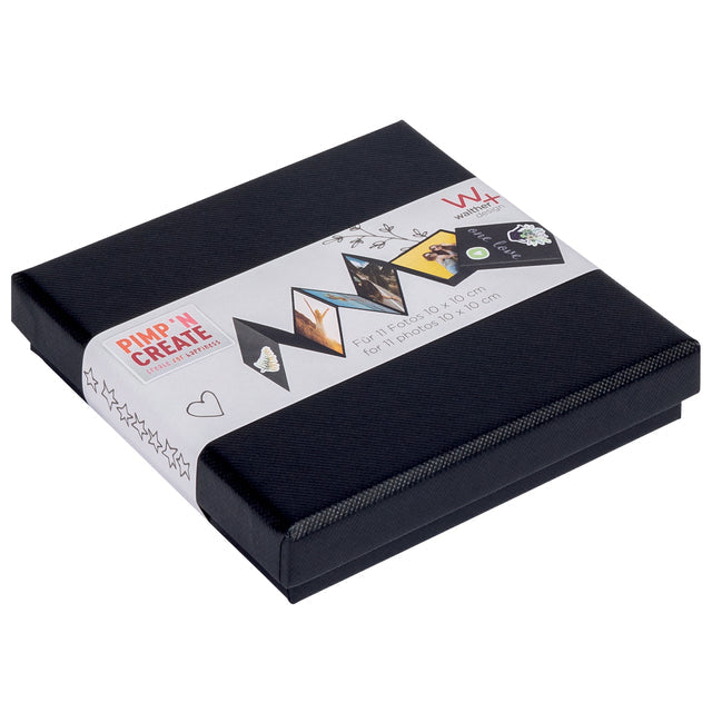 Walther Design - Leporello Box 11 Foto 10x10 Schwarz