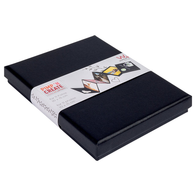 Walther Design - Leporello Box 11 Photo 10x15 Black | 1 pièce