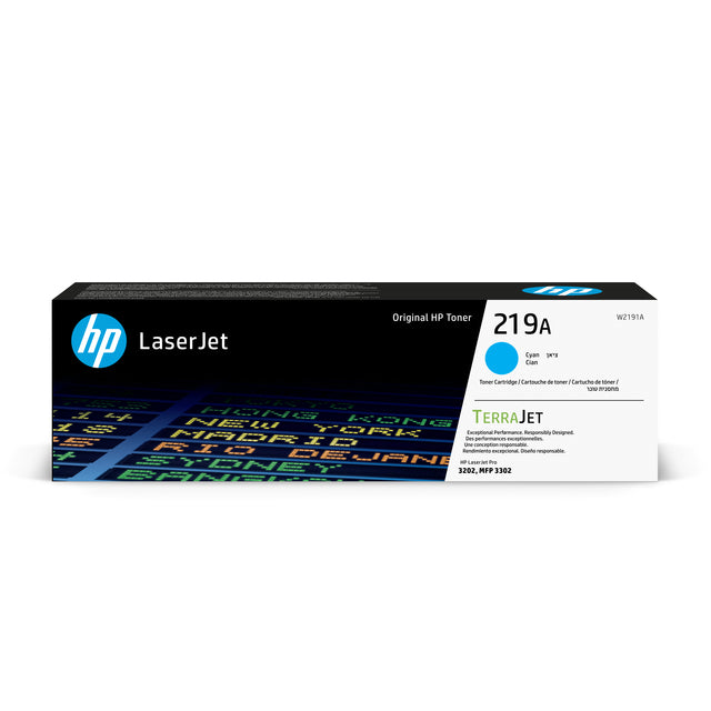 HP - Tonercartridge hp w2191a 219a blauw