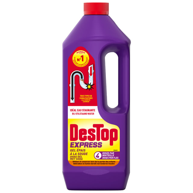 Destop - Afvoerontstopper destop gel express soda 950 ml