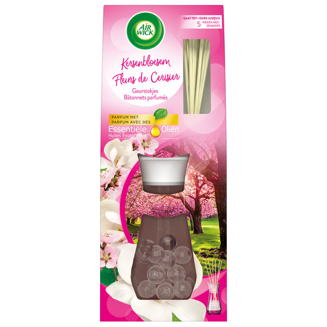 Airwick - Bastoncini profumati Canne Olio Essenziale di fiori di ciliegio 33ml