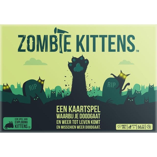 Asmodee - Spel zombie kittens