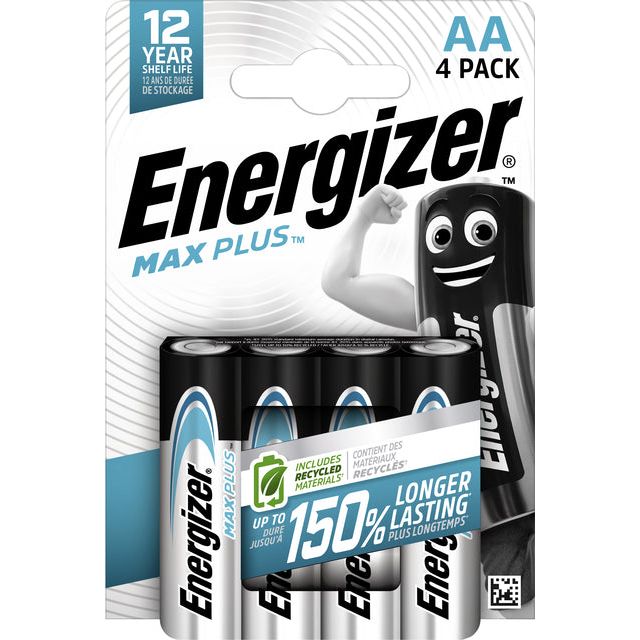 Energizer - batterijen Max Plus AA/LR06/E91, blister van 4