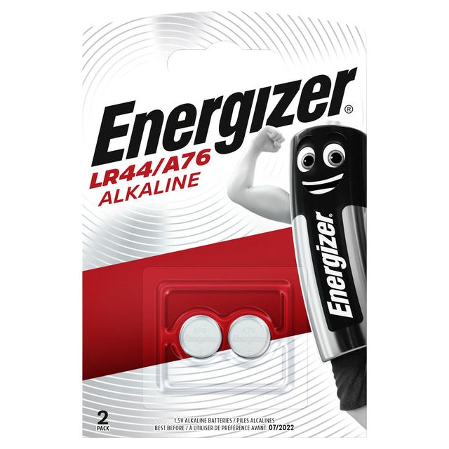 Energizer - knoopcel LR44/A76, blister van 2 stuks