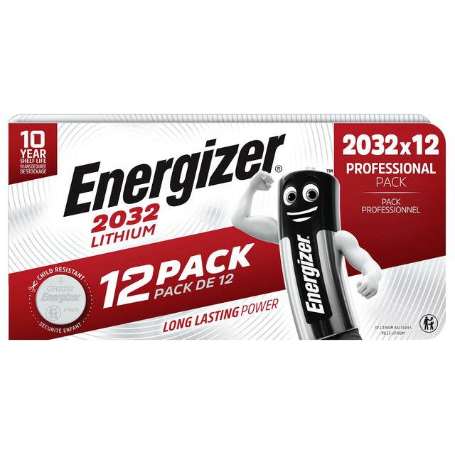 Energizer - Battery Energizer CR2032 Lithium 12st | Emballez un 12 morceau