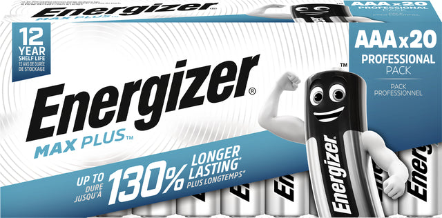 Energizer - Batterien Max Plus AAA, Packung mit 20 Teilen