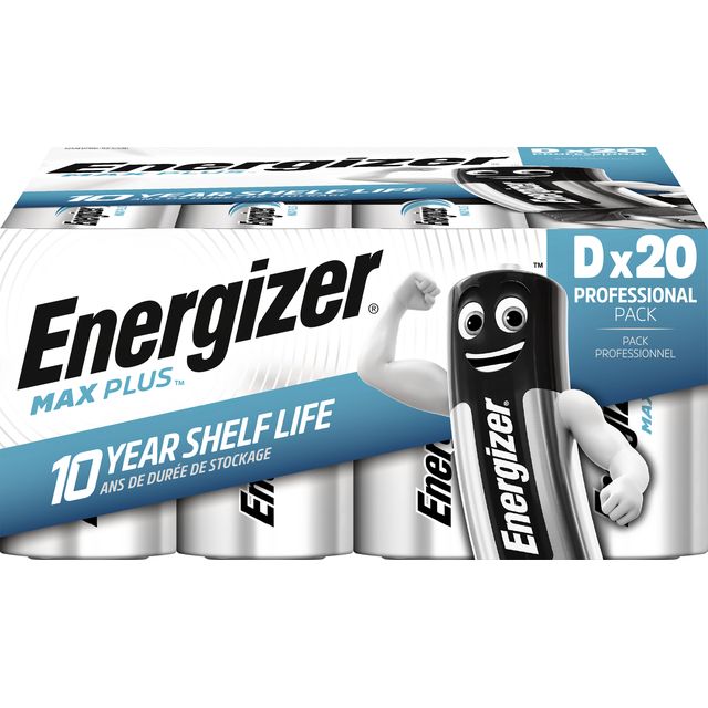 Energizer - Batteria Max Plus 20xD alcalina