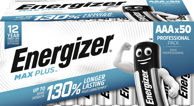 Energizer - Batteriesenerger Max Plus AAA Alkaline 50st | Sich ein 50 -Stück schnappen