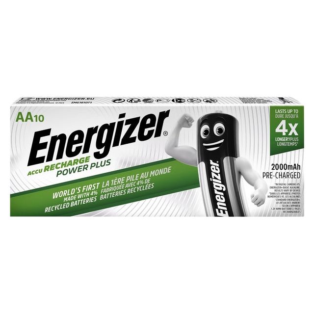 Energizer - herlaadbare batterijen Power Plus 2000 AA/HR6/NH15, pak van 10 stuks