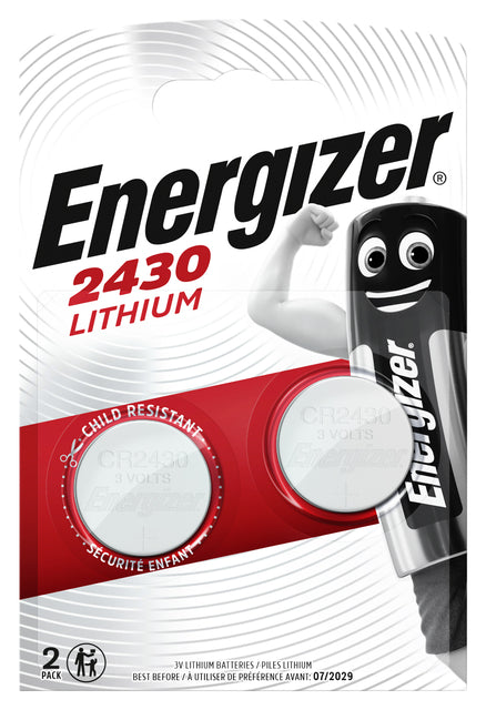 Energizer - Knoop Cell CR2430, Blasen von 2 Teilen