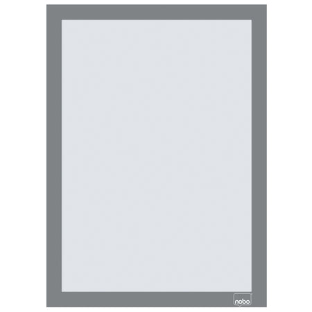 Nobo -  Infokader  zelfklevend a4 zilver 2 stuks