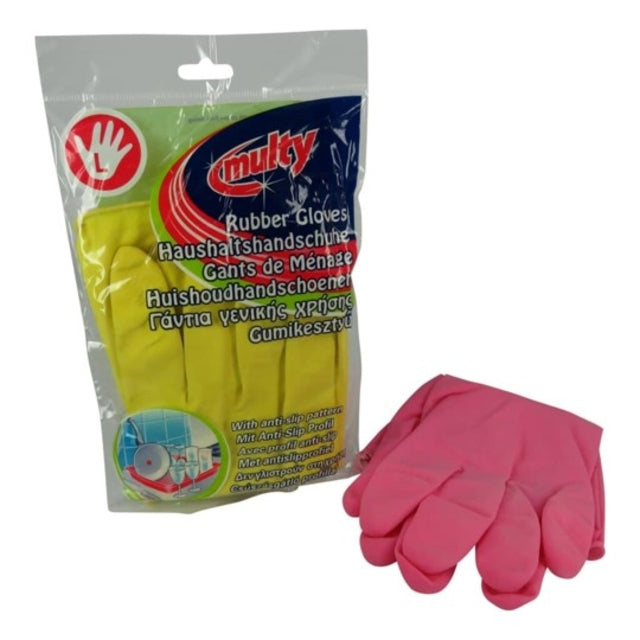 Multy - Glove de ménage Multy Latex grand assorti | Prendre une paire 1 paire