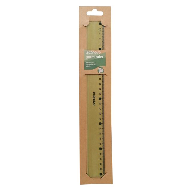 Econovo - Righello 30 cm blister da 1 pezzo
