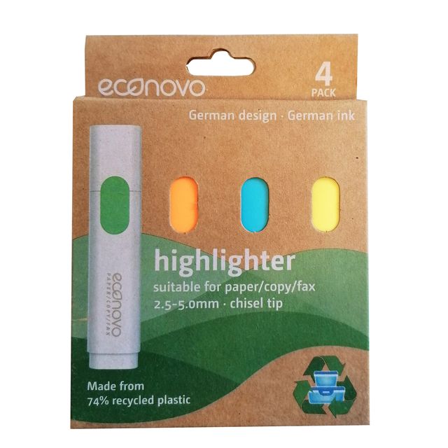 Econovo -  Markeerstift  assorti blister à 4 stuks