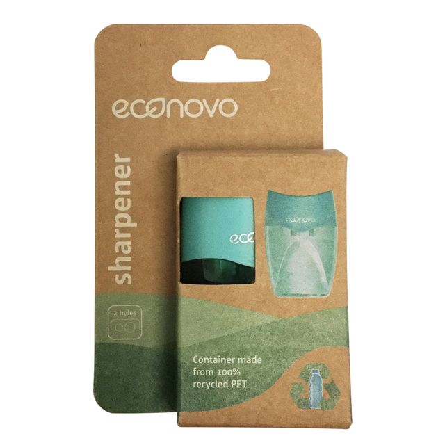 Econovo -  Puntenslijper  dubbel blauw blister à 1 stuk