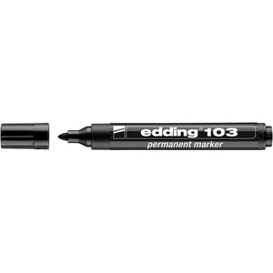 Edding -  Viltstift  103 rond medium zwart