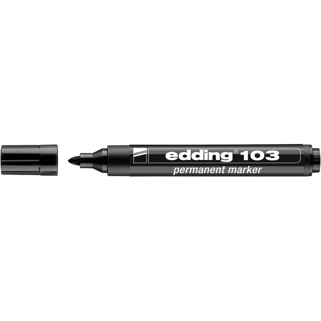 Edding - Rotulador 103 redondo mediano negro