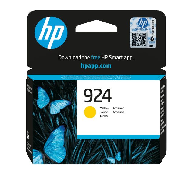 HP - Cartucho de tinta 4k0u5ne 924 amarillo