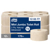 Tork - Papel higiénico T2 Advanced jumbo pequeño 2 capas 170m natural 120377