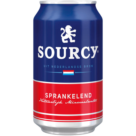 Sourcy -  Water rood blik 330ml | 24 stuks