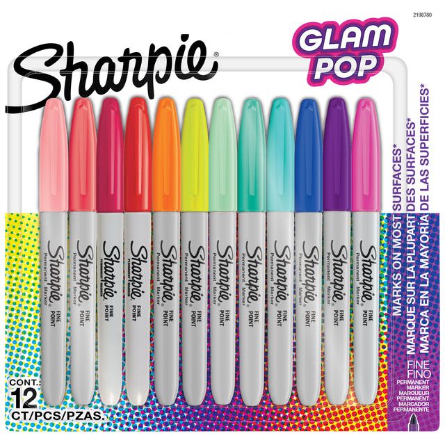 Sharpie - Felt -Tip Pen IE Glampop F 12st Assorti