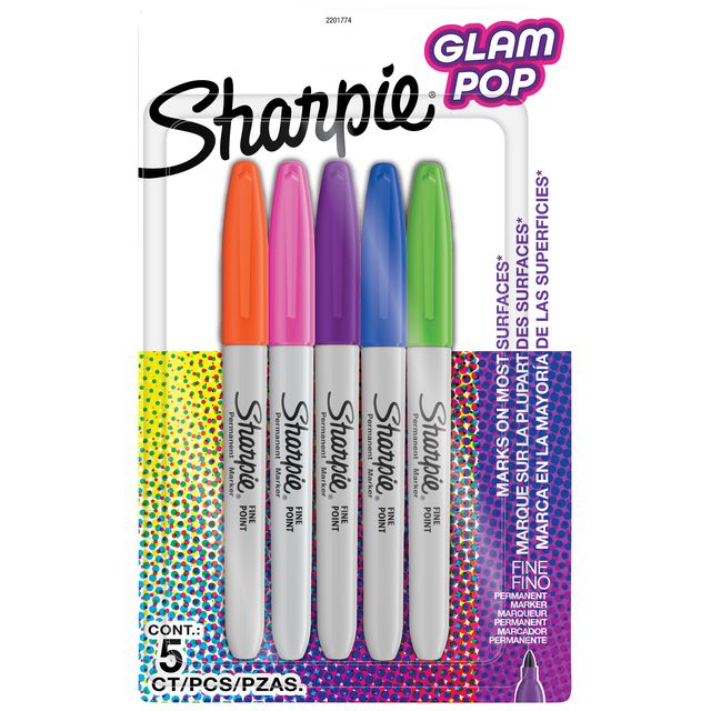 Sharpie -  Viltstift ie glampop f 5st assorti