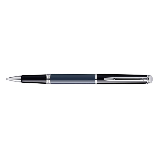 Waterman - Penna roller Hémisphère Color Blocking nera e blu CT fine
