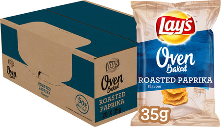 Lay's -  Chips  oven roasted paprika zakje 35gr | 20 stuks