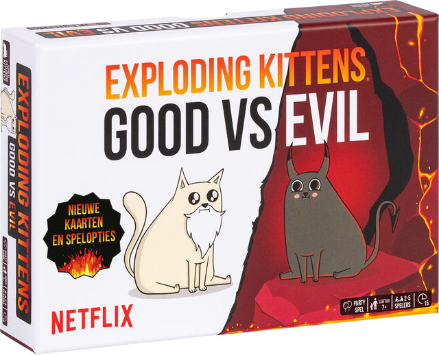 Asmodee -  Kaartspel exploding kittens good vs evil