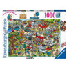 Ravensburger - Puzzle Ray Comics Villaggio turistico 1 Il campeggio 1000 pezzi
