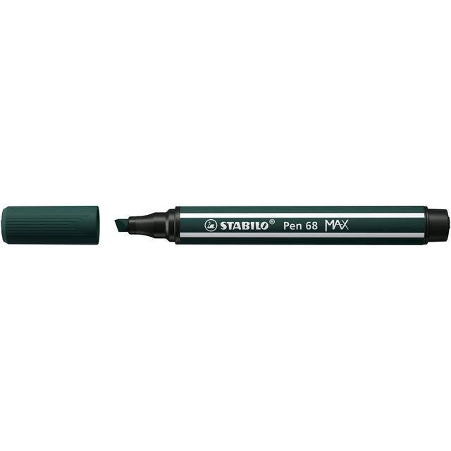 Stabilo - Filz -Tip Pen 68/63 Max Earth Green | Außenschachtel ein 5 -Stück