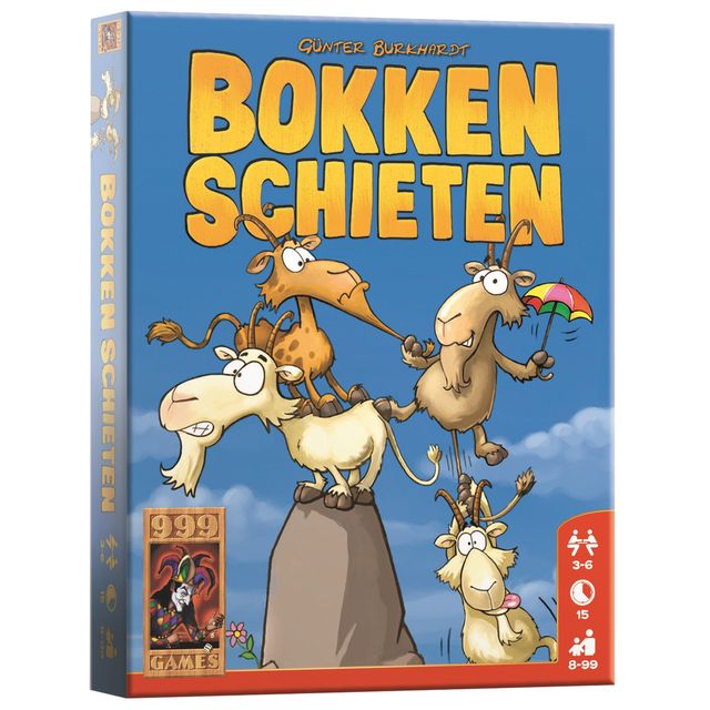999 Spiele - Kartenspiel Bokkenschießen | 12 Stück