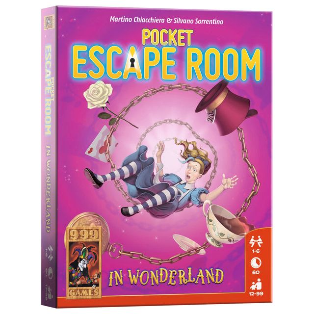 999 games - Spel pocket escape room: in wonderland | 12 stuks