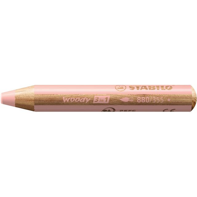 Stabilo - Matite colorate 880 legnose 3 in 1 multitalento albicocca | 5 pezzi