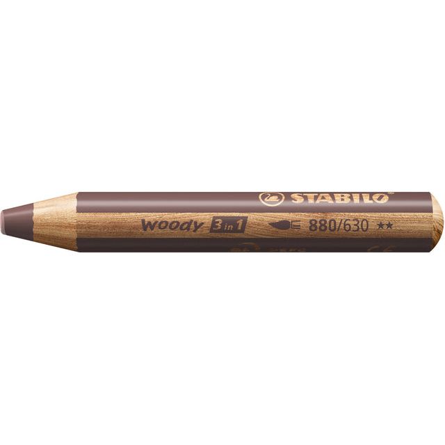 Stabilo - farbiger Bleistift 880 Woody 3 in 1 Brown