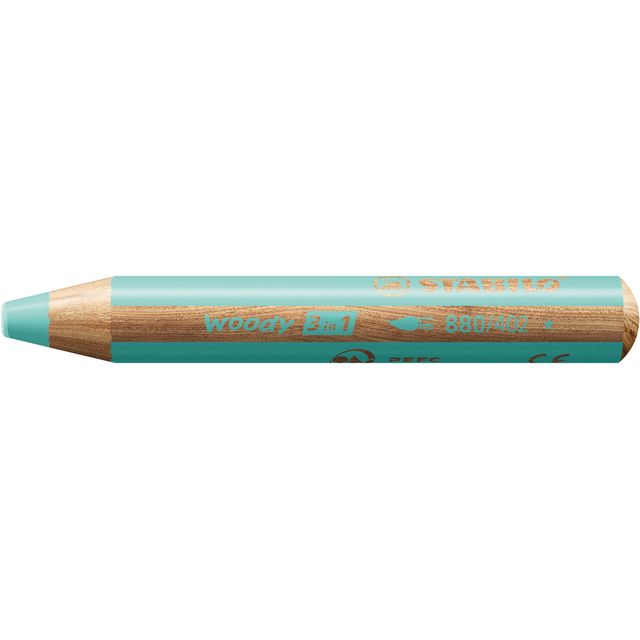 Stabilo - Colored pencils 880 woody 3 in 1 multitalented pastel blue