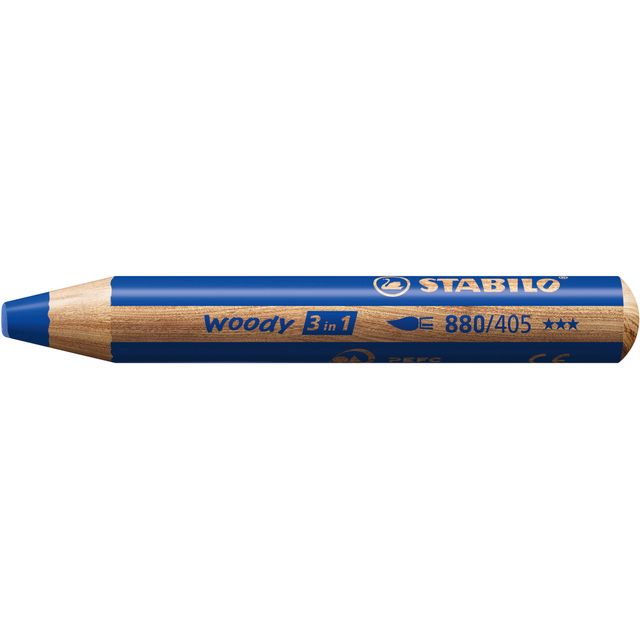 Stabilo - Colored pencils 880 woody 3 in 1 multitalented blue