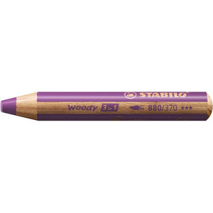 Stabilo - Lápices de colores 880 woody 3 en 1 polivalente violeta