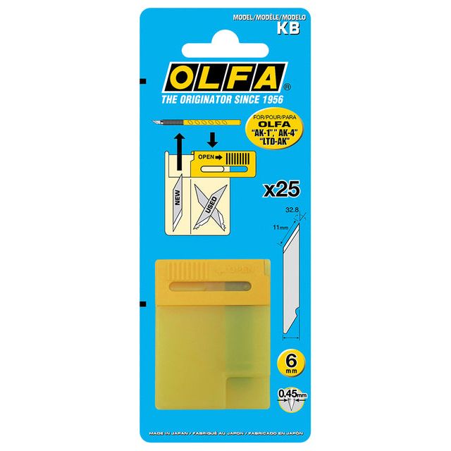 Olfa - Réservees Olfa KB | Blister une pièce de 25