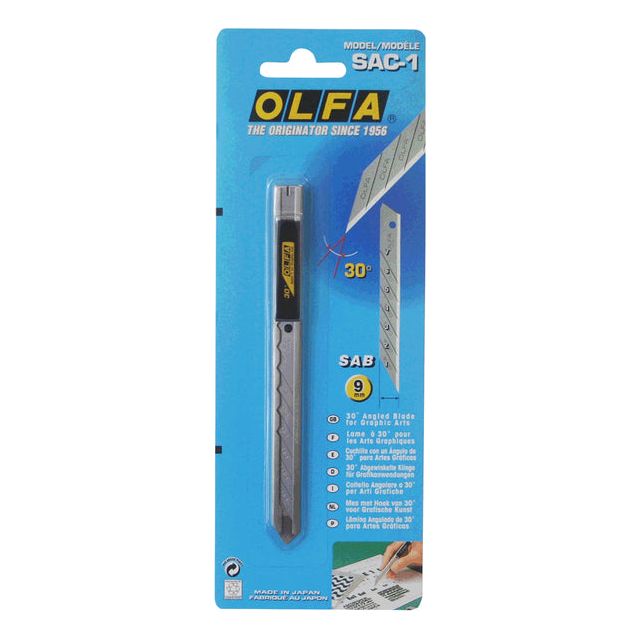 OLFA - CUTER OLFA SAC1 9 mm avec support de métal | Blister un 1 morceau