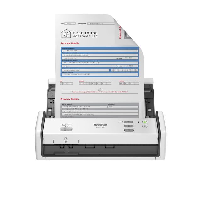 Brother -  ADS-1300 ADF-scanner 1200 x 1200 DPI A4 Wit