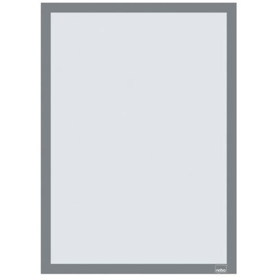 Nobo - Cornice informativa autoadesiva A3 argento 2 pezzi