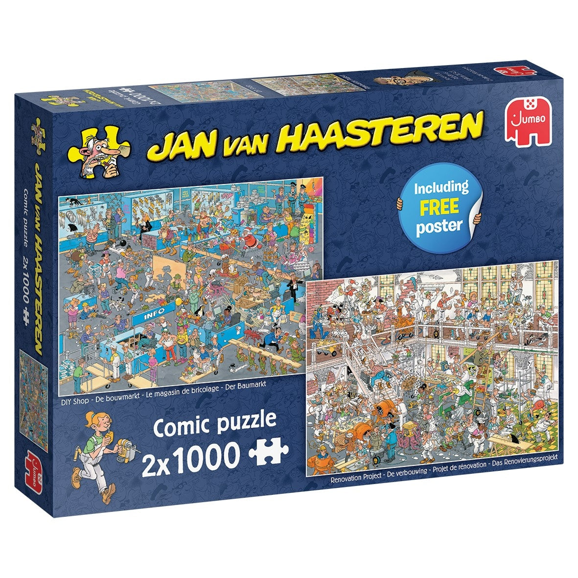 Jan van Haasteren Puzzle The DIY Market and The Renovation 2x1000 pi