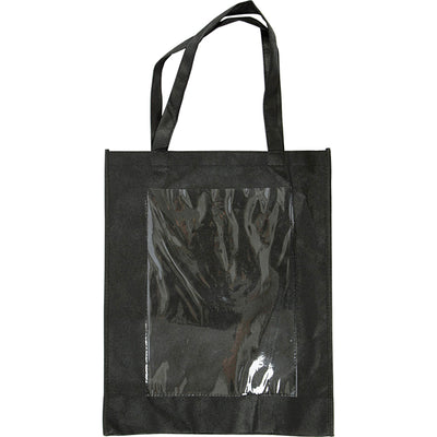 Creativ Company - Borsa 42x34x12cm con frontale in plastica nera