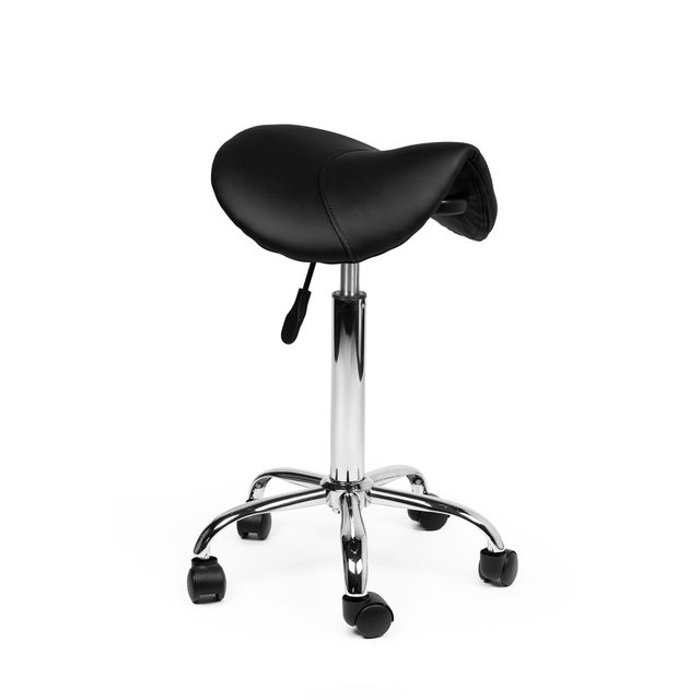 Quantore - Saddle stool medium hard wheels black