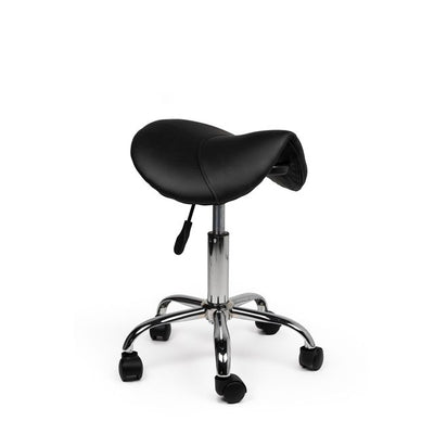 Office - Saddle stool low hard wheels black