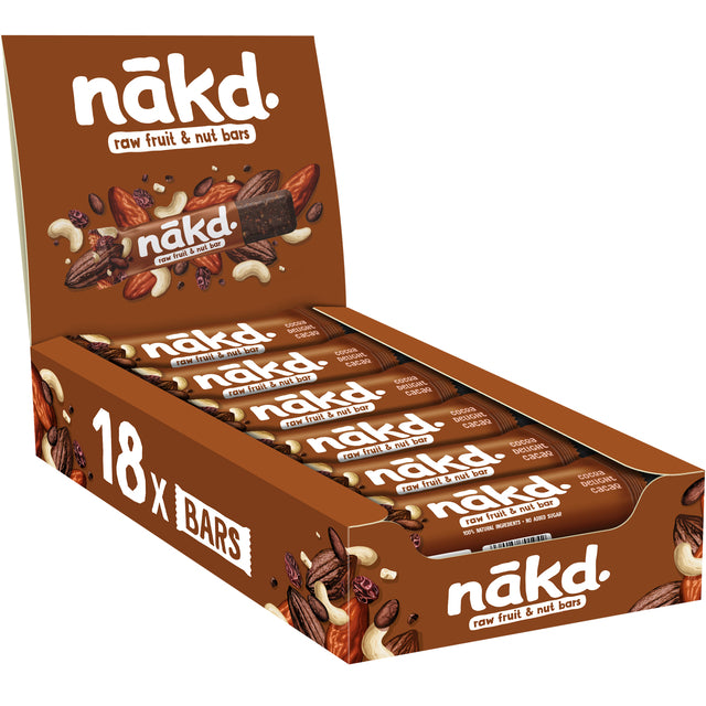 NAKD - Fruit and nut bar cocoa delight 18x35 grams